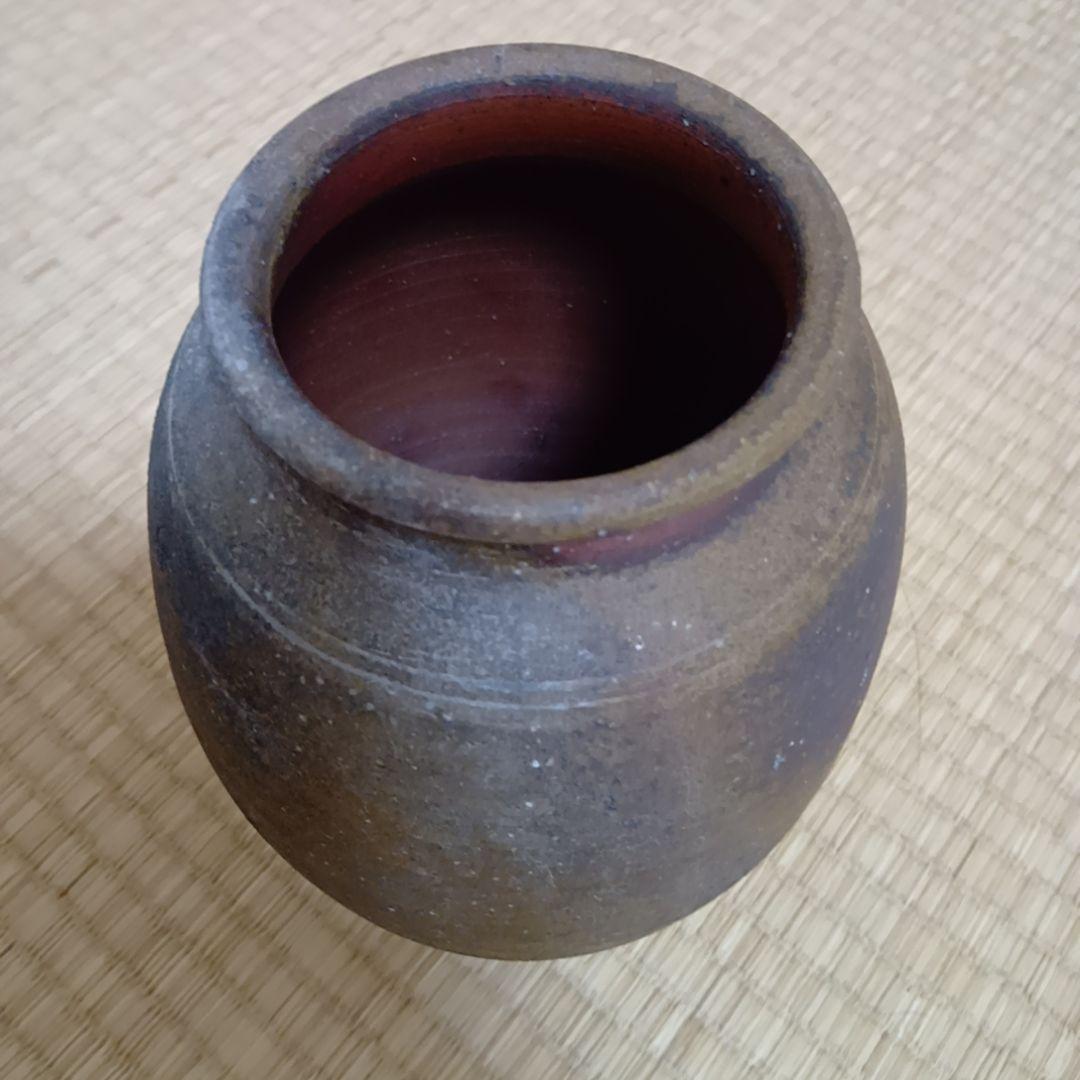 骨董品　備前焼　陶器製　花瓶　花器　陶器　花入　インテリア　極美品　古美術